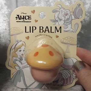 Disney Alice In Wonderland Limited Addition Lip Balm Mushroom Vanilla  Scent NWT